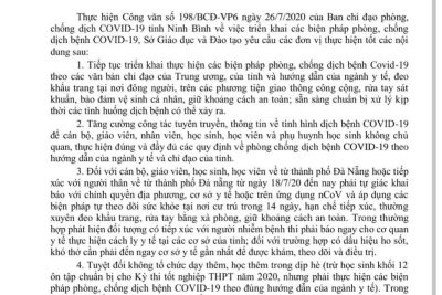TRIỂN KHAI BIỆN PHÁP PHÒNG, CHỐNG DỊCH BỆNH COVID-19