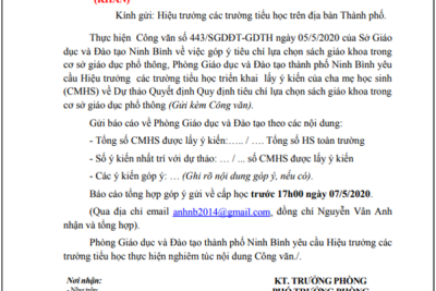 PHỤ HUYNH HỌC SINH ĐÓNG GÓP Ý KIẾN VÀO DỰ THẢO QUYẾT ĐỊNH TIÊU CHÍ LỰA CHỌN SÁCH GIÁO KHOA
